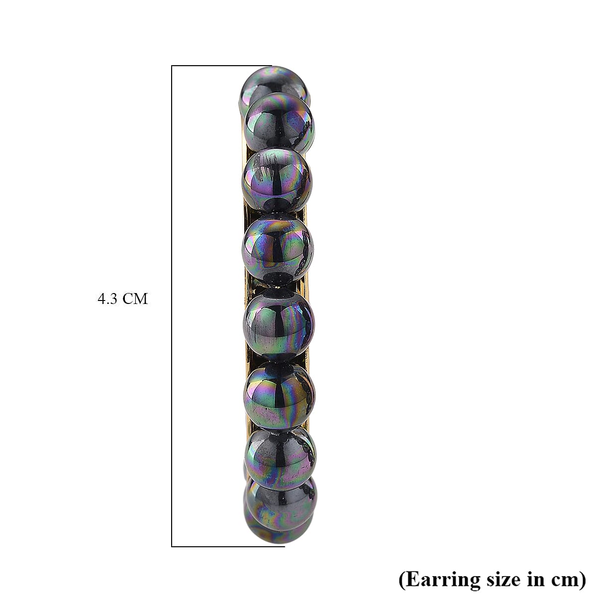 Peacock Color Shell Pearl Earring