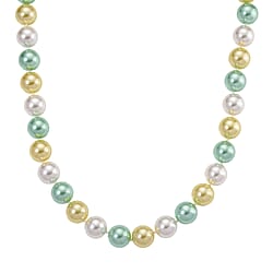 Multi Colour Shell Pearl Necklace (Size 20) with Magnetic Clasp 450.00 Ct.