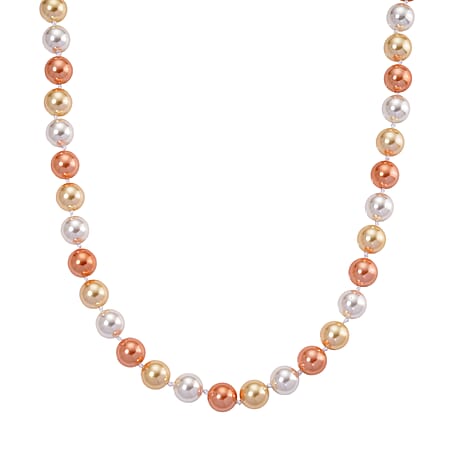 Multi Color Shell Pearl Necklace (Size - 20) with Senorita Clasp 380.00 Ct. Multi Color Shell Pearl Necklace (Size - 20) with Senorita Clasp 380.00 Ct.
