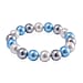 Multi Color Shell Pearl Stone Bracelet (Size 7.5 Stretchable) 190.00 Ct.