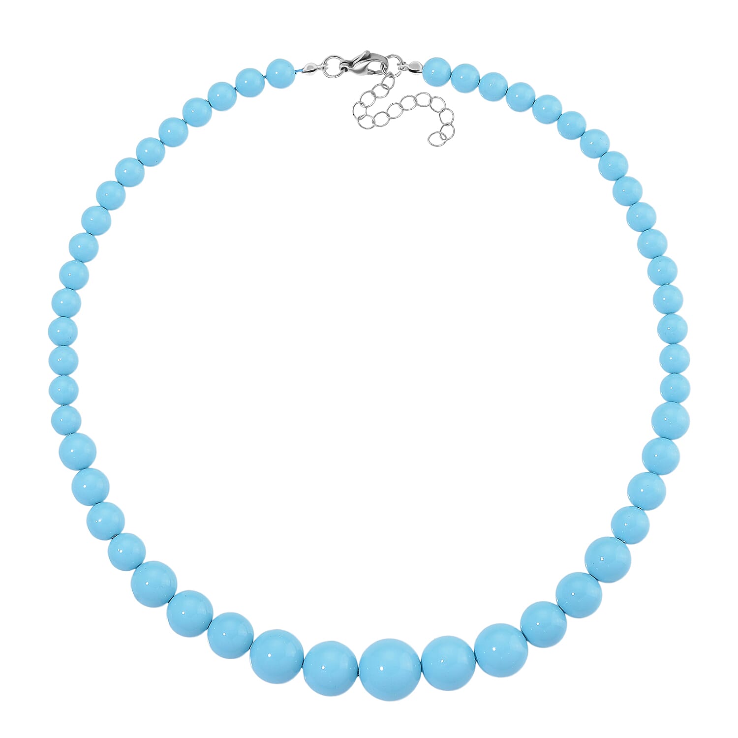 Sleeping Beauty Colour Shell Pearl Necklace (Size 20 - 2 Ext) with Lobster Clasp 290.00 Ct.