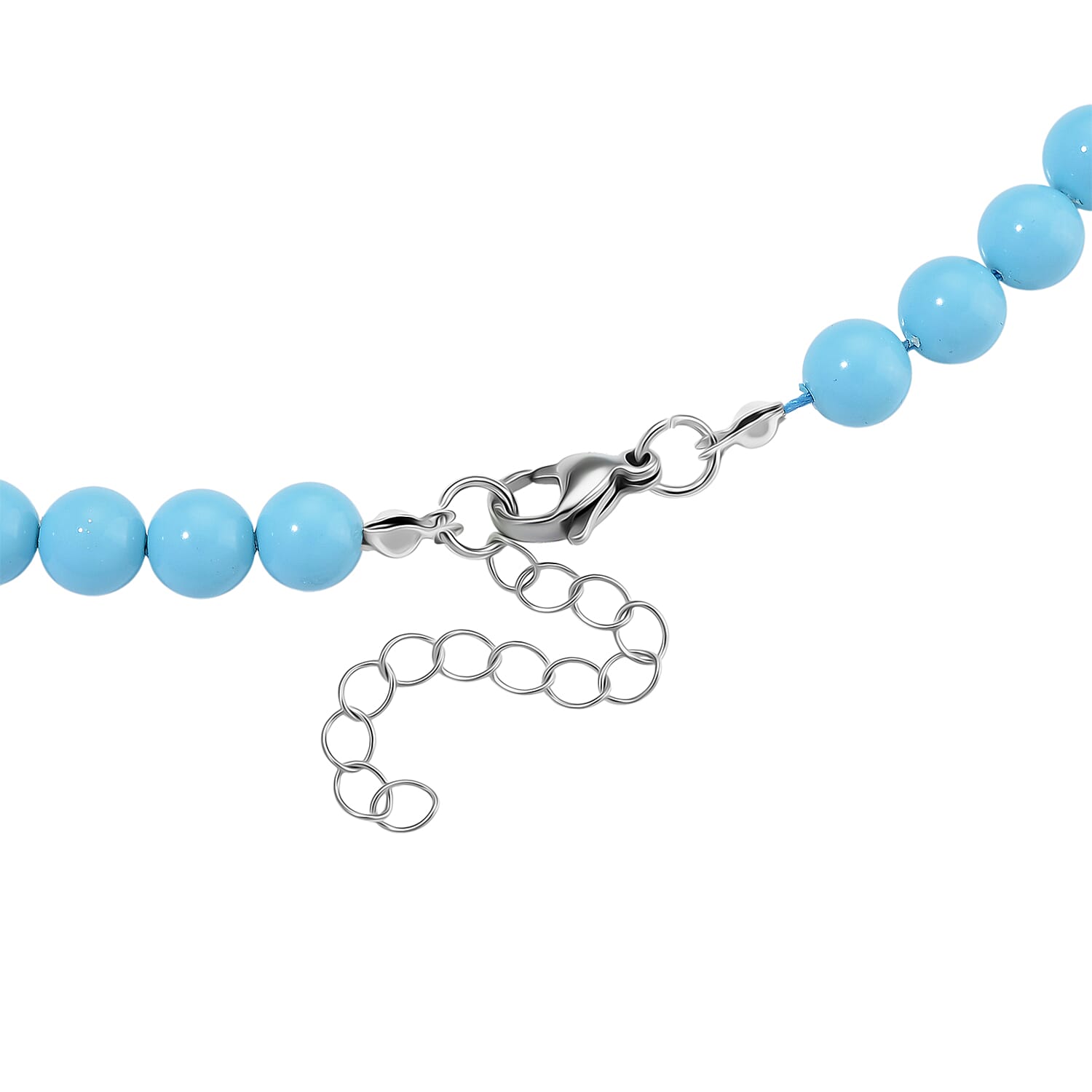 Sleeping Beauty Colour Shell Pearl Necklace (Size 20 - 2 Ext) with Lobster Clasp 290.00 Ct.