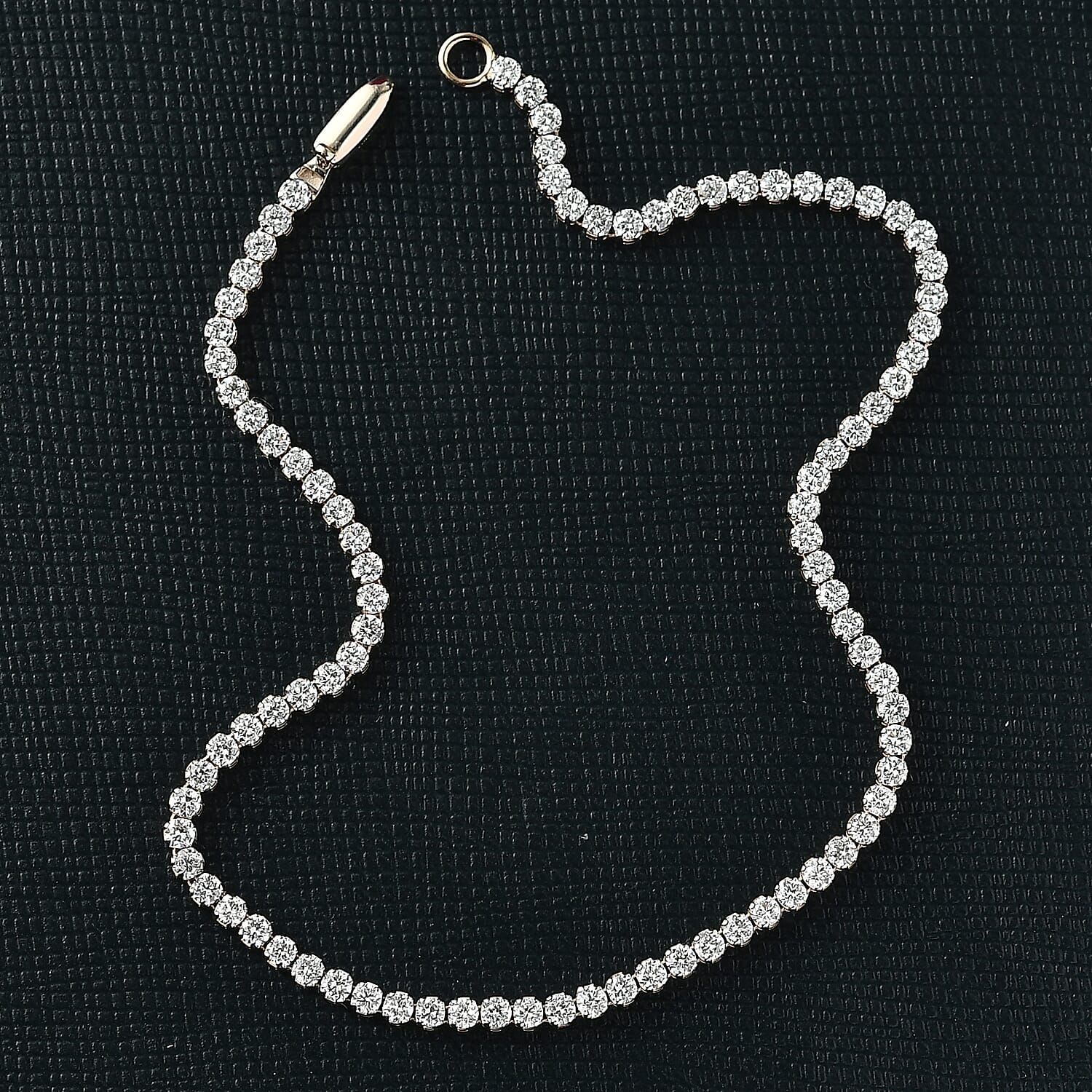 Luxuriant 9K Yellow Gold SGL Certified (SI-GH) Lab Grown Diamond Cluster Bracelet (Size 7.5) 2.23 Ct.