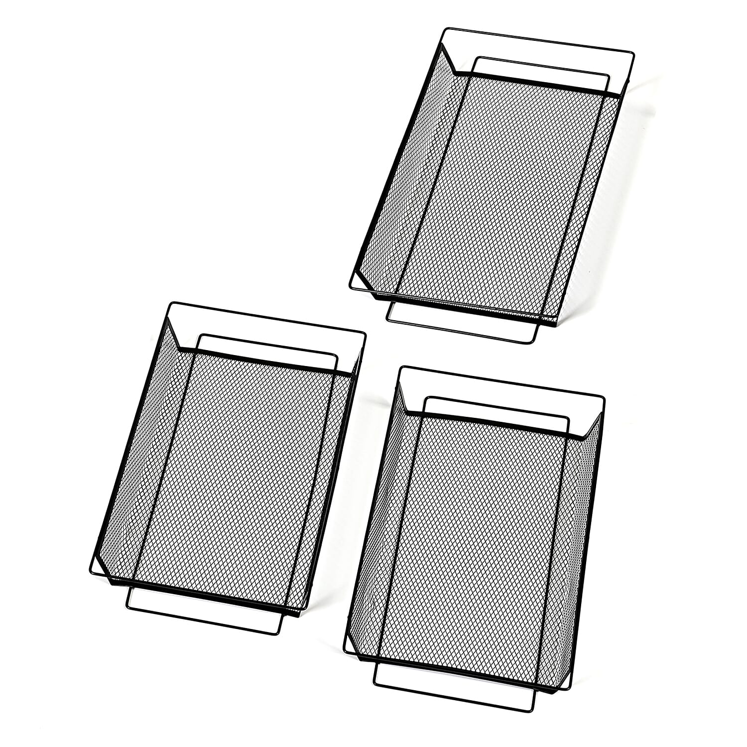 Three Tier Storage Cart With 2 Lockable Wheels