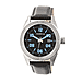 MORPHIC M63 Series Japanese Quartz Movt. 5ATM Water Resistant Blue Dial Mens Watch with Blue Colour Leather Strap and Silver-Tone Case
