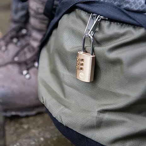 Yale - Pack of 2- Standard Security Brass Combination Padlock (22mm) - Gold