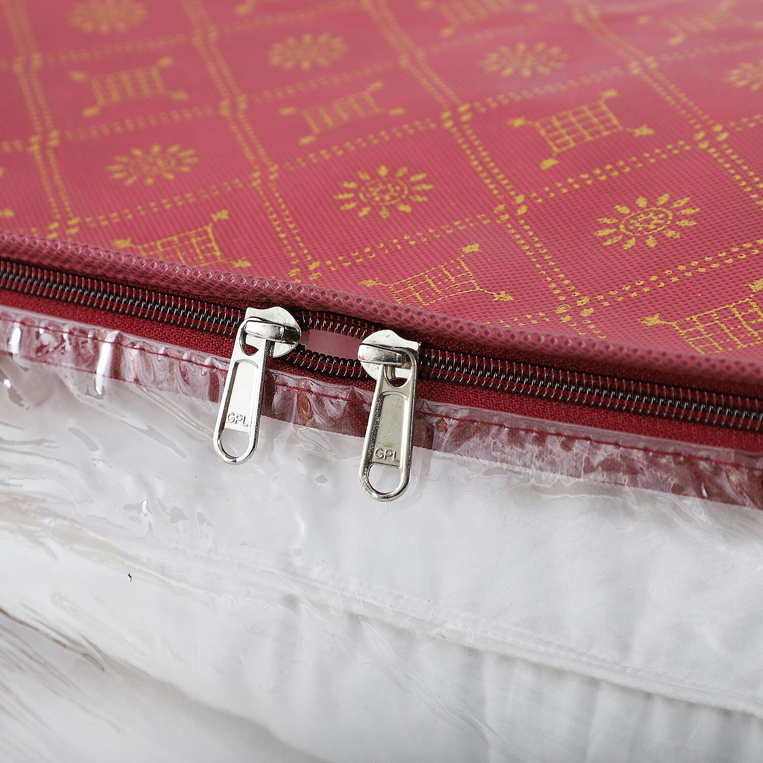 Set of 3 Storage Organisers With Transparent Viewing Window