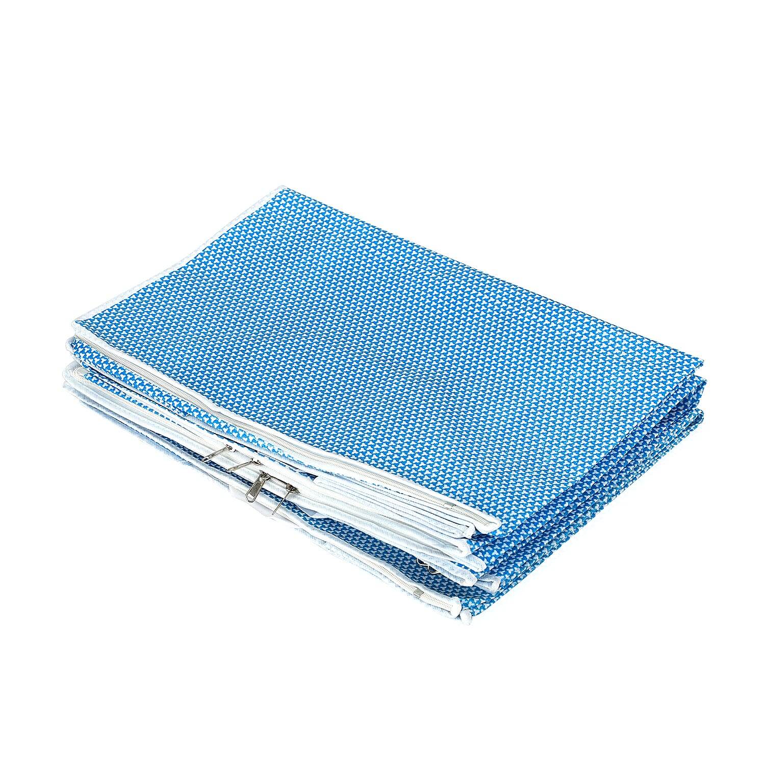 Set of 3 Storage Organisers With Transparent Viewing Window (60 x 30 x 45 cm) - Blue