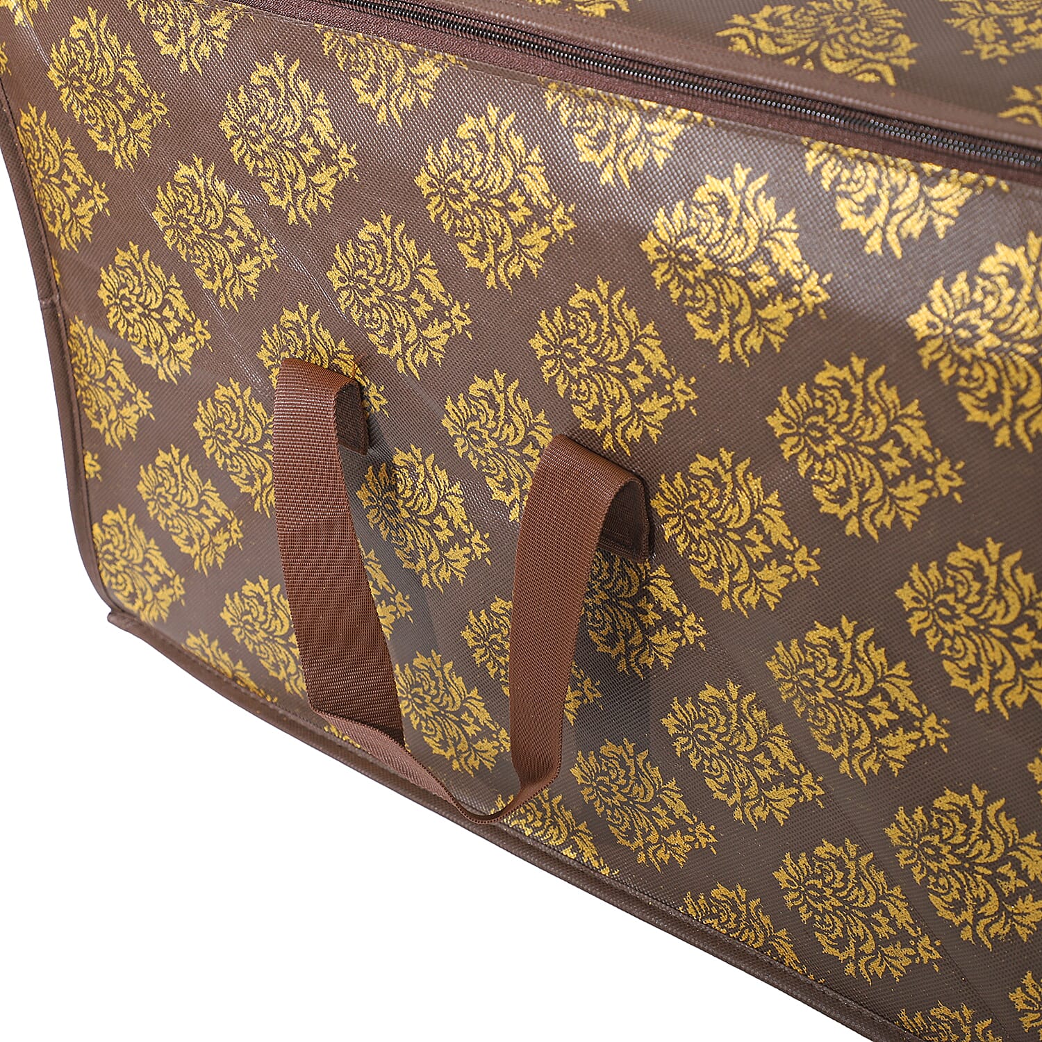 Set of 3 Storage Organisers With Transparent Viewing Window (60 x 30 x 45 cm) - Brown