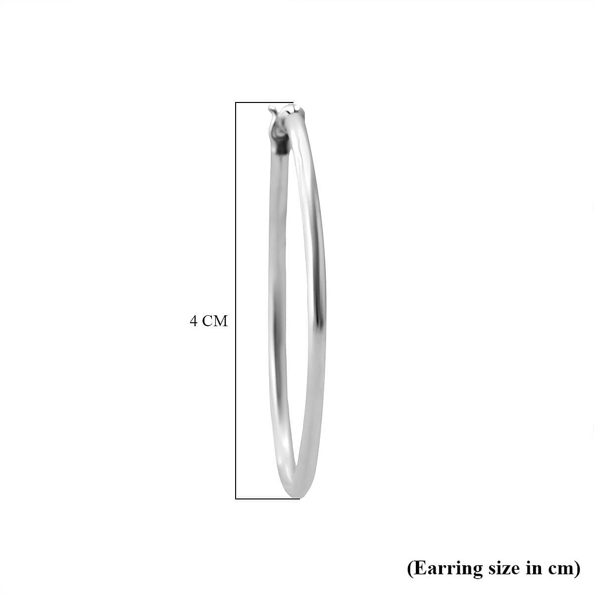 Sterling Silver Hoop Earrings with Clasp