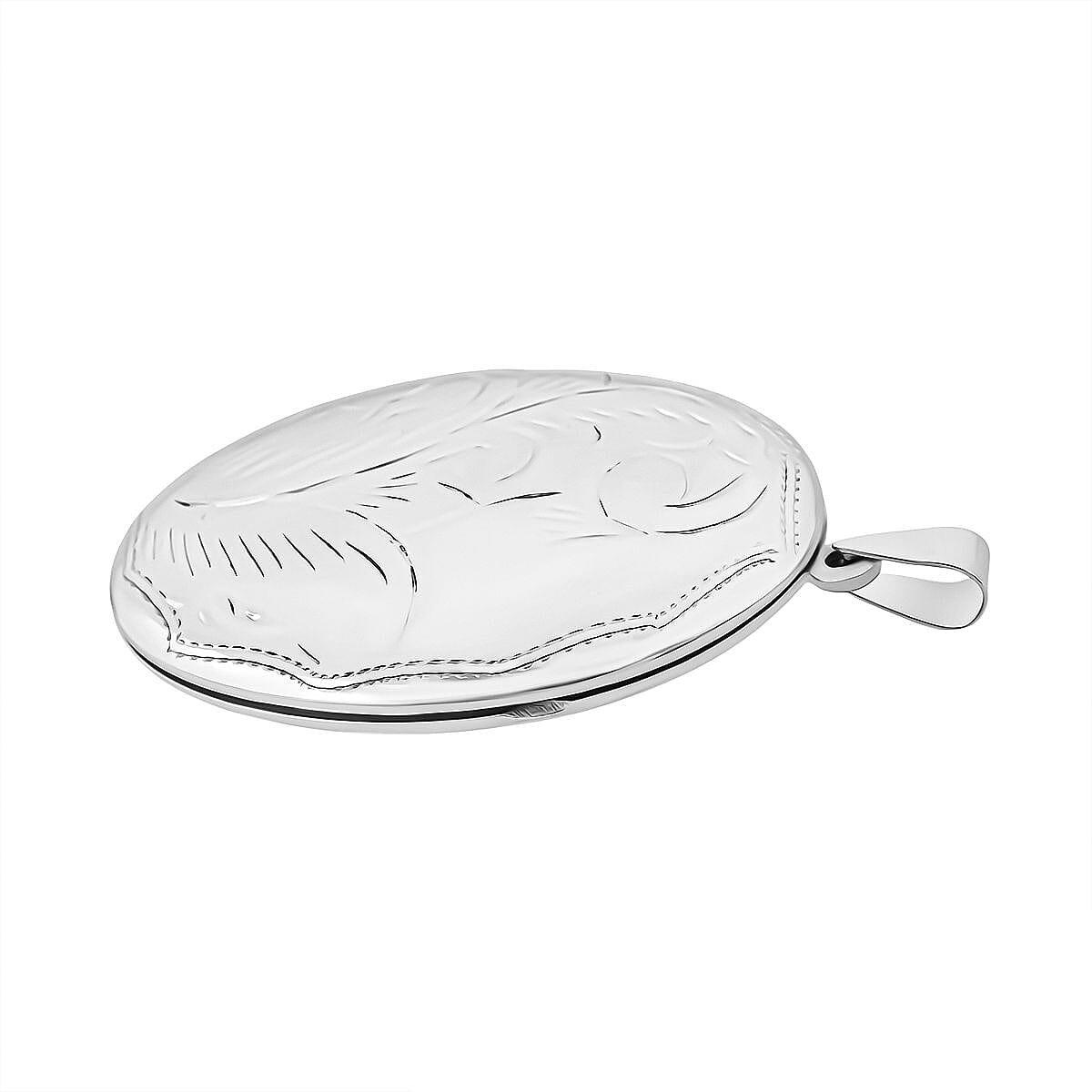 Sterling Silver Large Locket Pendant 13.40 Gms.