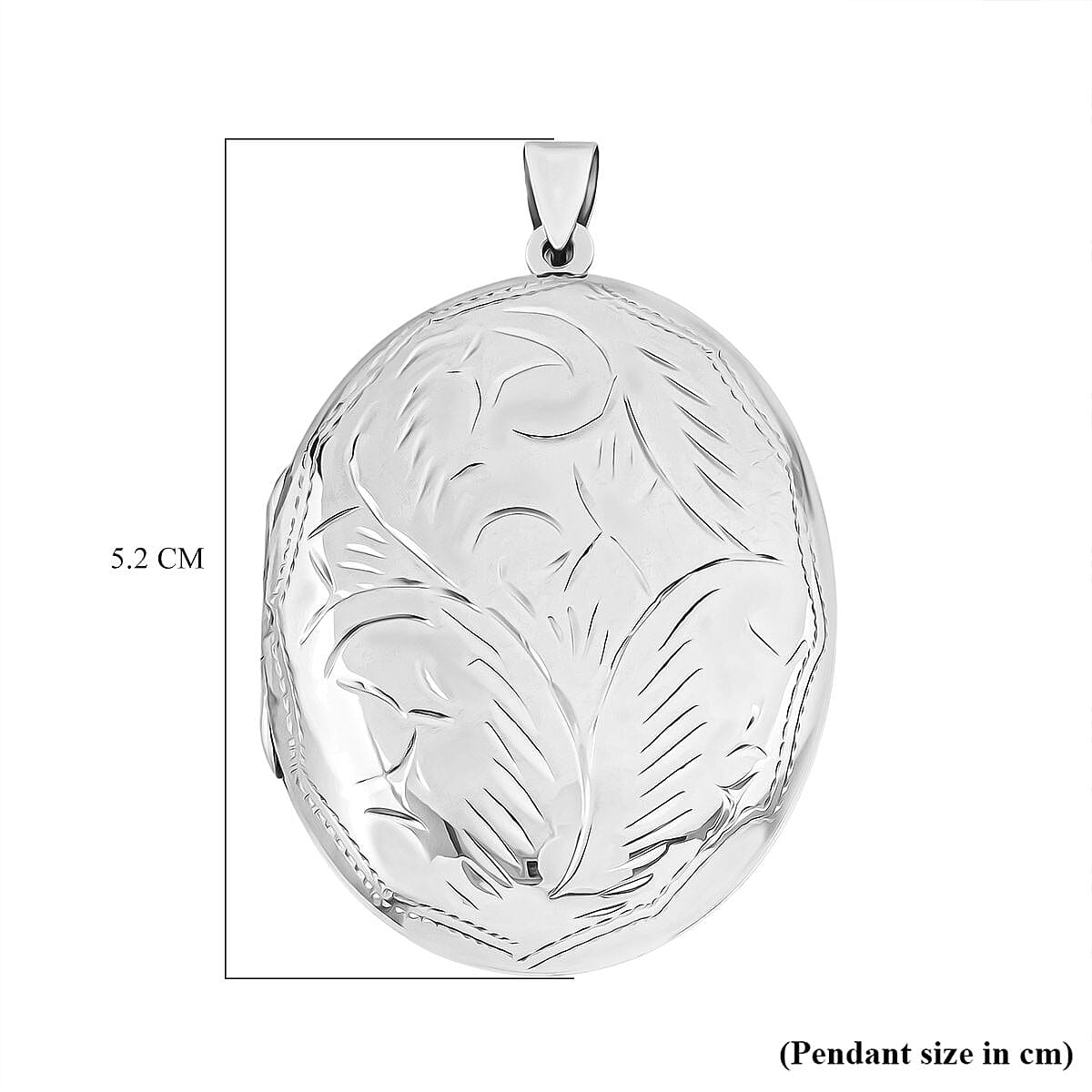 Sterling Silver Large Locket Pendant 13.40 Gms.