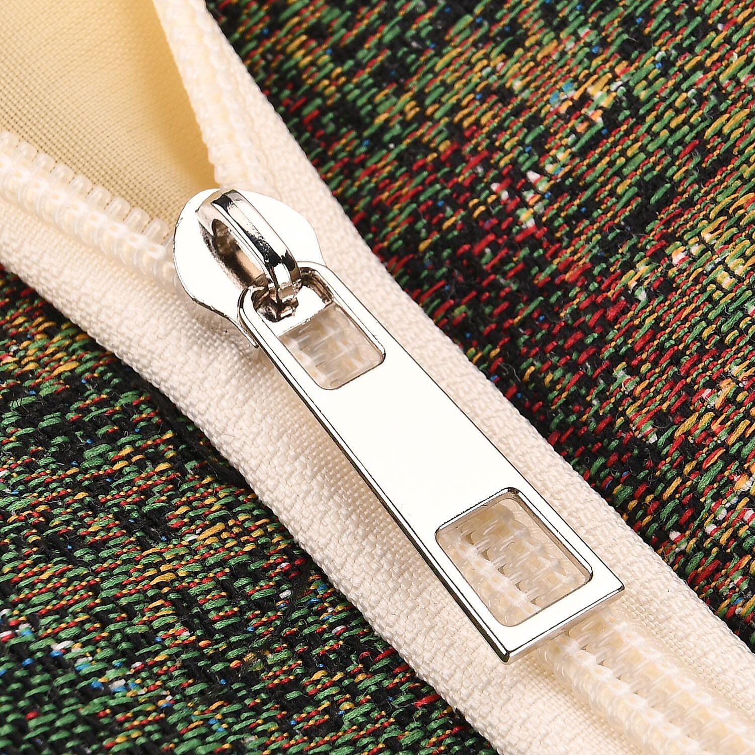 Flower Tote Bag (Size 35x12x36 cm) - Beige & Purple