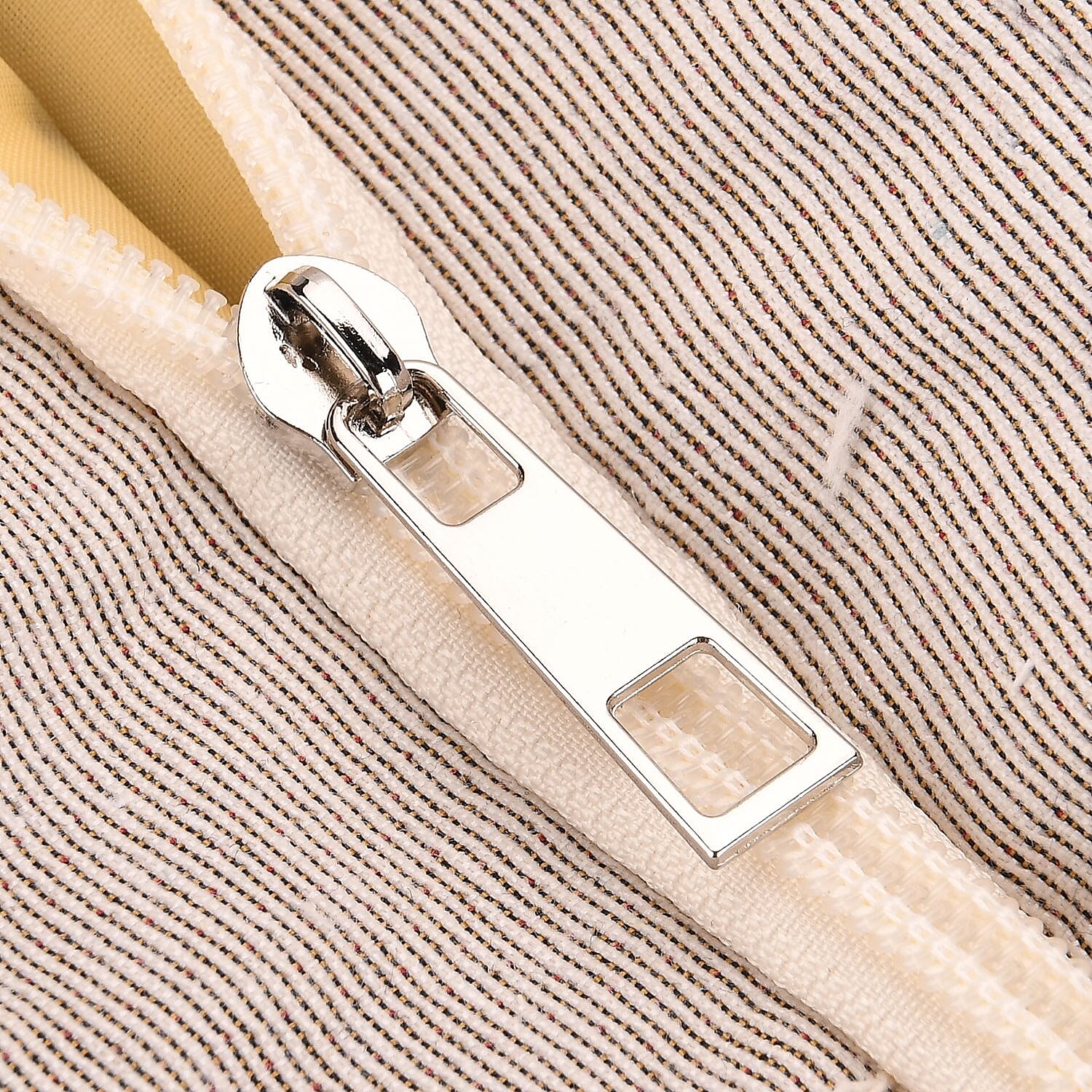 Butterfly Tote Bag (Size 35x12x36 cm) - White & White