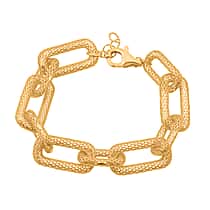 Treasures of Siam - Yellow Gold Plated Sterling Silver Bracelet (Size - 7-1 Ext) Silver wt. 12.10 Gms.