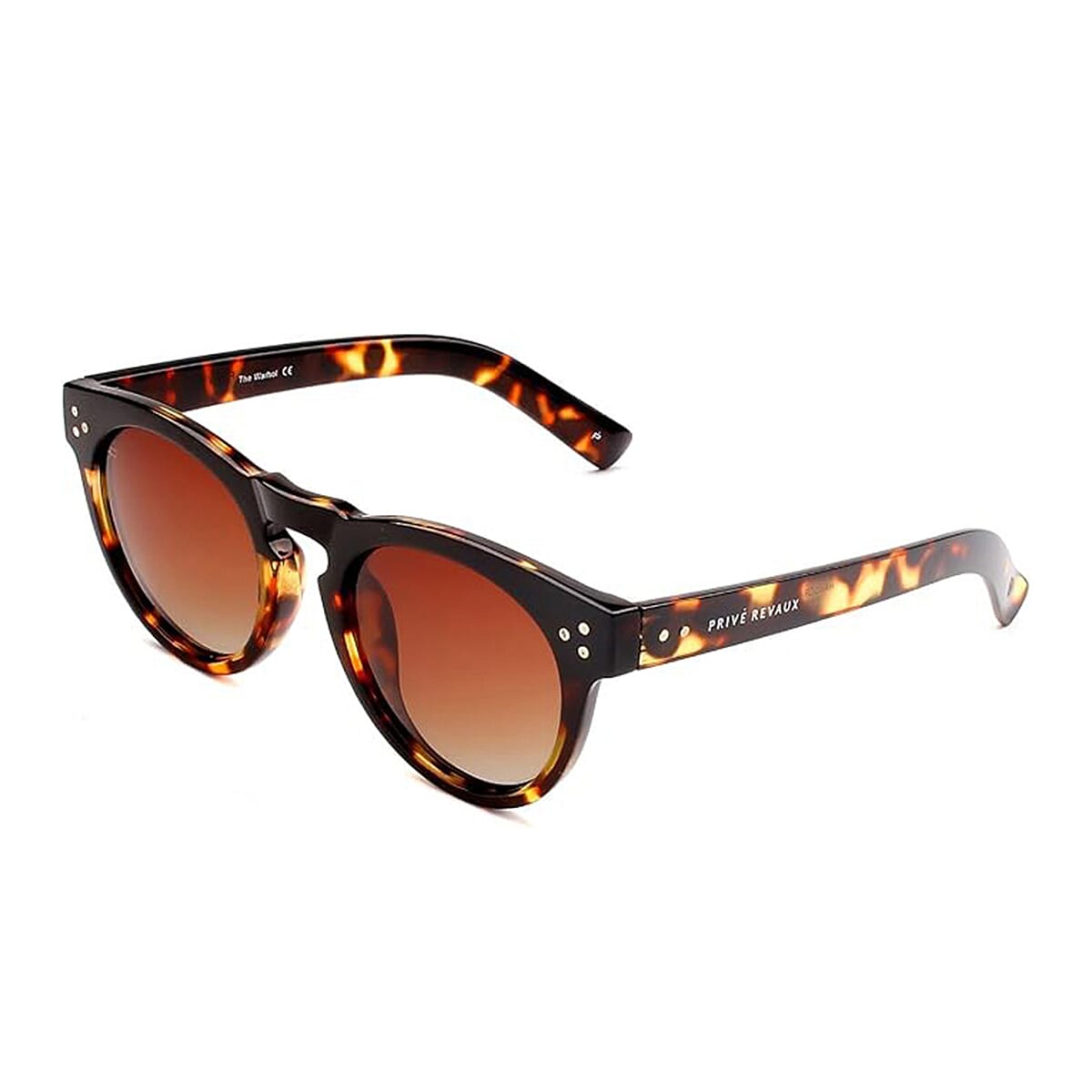 PRIVE-REVAUX-The-Warhol-Retro-Round-Polarized-Sunglasses-Tortoise-Fram