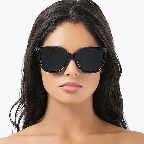 PRIVE REVAUX The Conquistador Black Polarized Designer Sunglasses