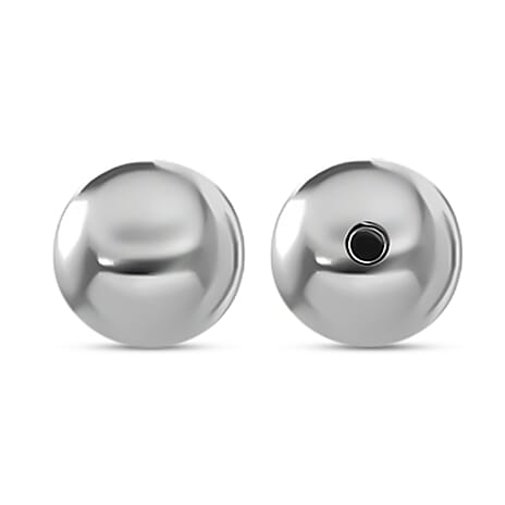 Rhodium Overlay Sterling Silver Ball