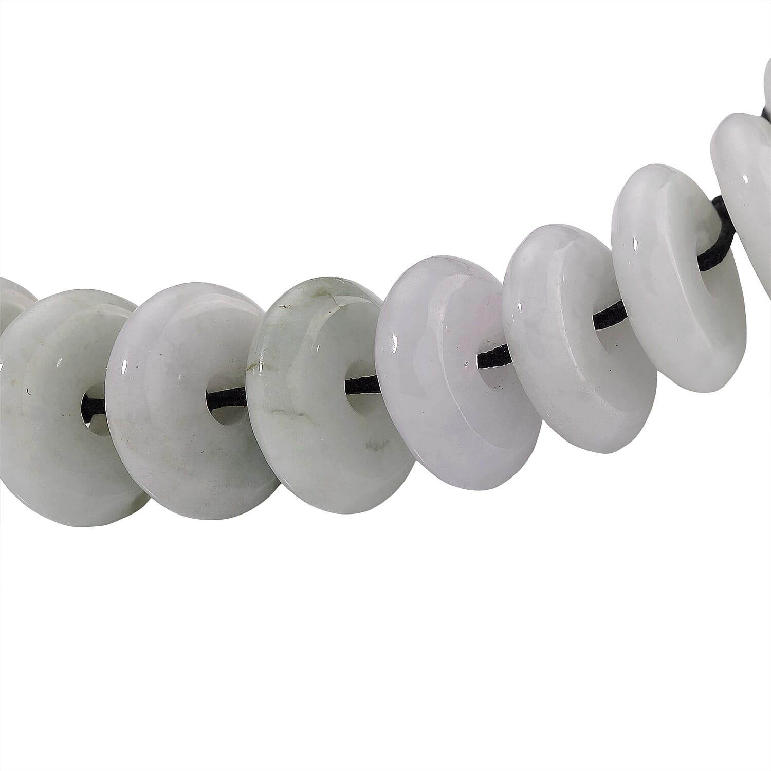 Super Rare - Natural Type A Jadeite Jade Circular Cord Bracelet (6.5 to 9.5) Super Rare - Natural Type A Jadeite Jade Circular Cord Bracelet (6.5 to 9.5)