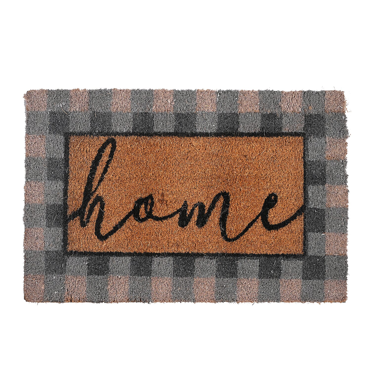 Home Print Coir Door Matt (Size 40x60 cm) - Blue & Multi