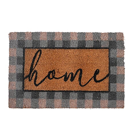 Home Print Coir Door Matt (Size 40x60 cm) - Blue & Multi