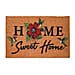 Welcome Print Coir Door Mat (Size 40x60 cm) - Pink & Multi