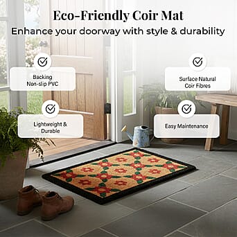 https://tjcuk.sirv.com/Products/81/9/8194747/Flower-Print-Coir-Door-Mat-Size-40x60-cm-Multi_8194747_1.jpg?w=342&h=342