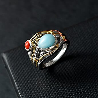 https://tjcuk.sirv.com/Products/81/9/8195153/D-joy-Larimar-Coral-Main-Stone-With-Side-Stone-Ring-Sterling-Silver-2-_8195153_1.jpg?w=342&h=342