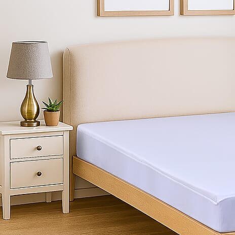 Homesmart Anti-Bacterial Waterproof Mattress Protector (90x30 cm) - White