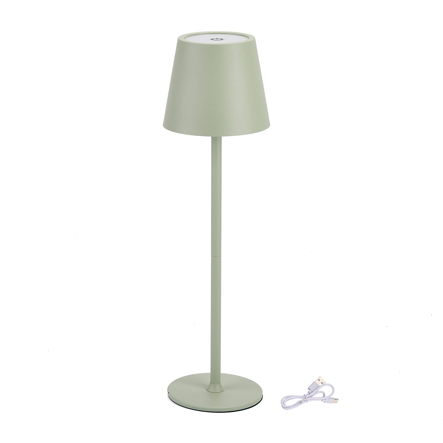MEGA DEAL - LIVMORE Rechargable Table Lamp With Warm, Natural & Cool Lights (1200mAh Battery) - Green