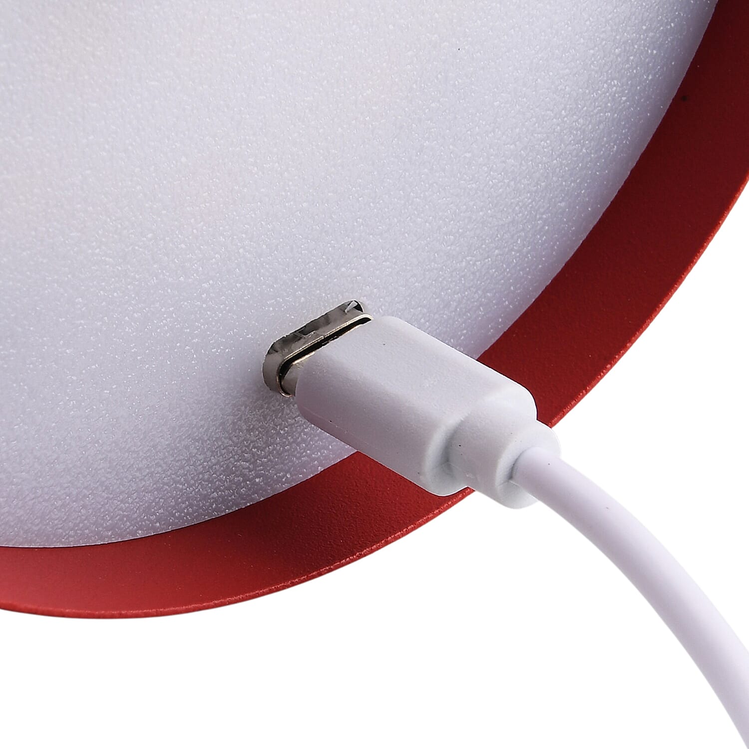 BLACK FRIDAY MEGA DEAL - LIVMORE Rechargable Table Lamp With Warm, Natural & Cool Lights (1200mAh Battery) - Red