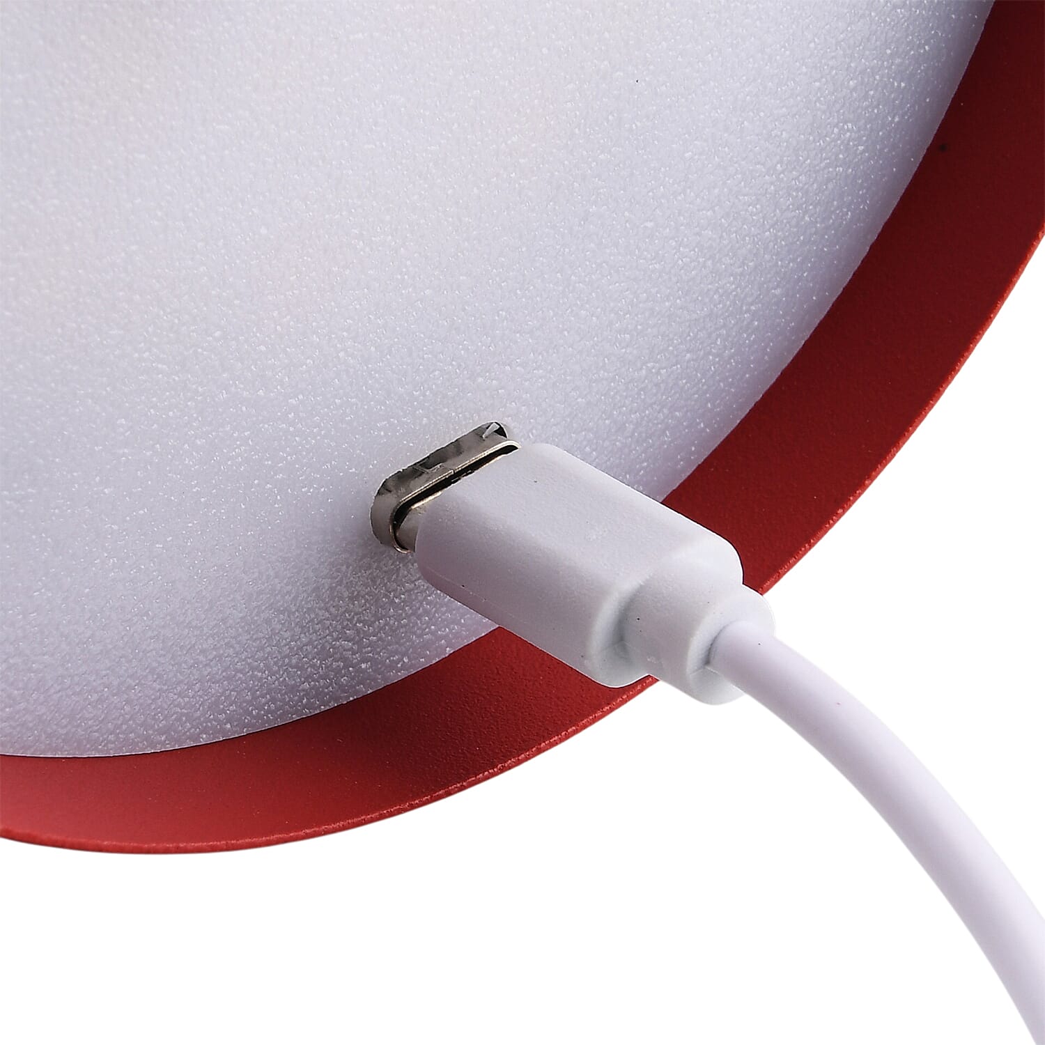 BLACK FRIDAY MEGA DEAL - LIVMORE Rechargable Table Lamp With Warm, Natural & Cool Lights (1200mAh Battery) - Red