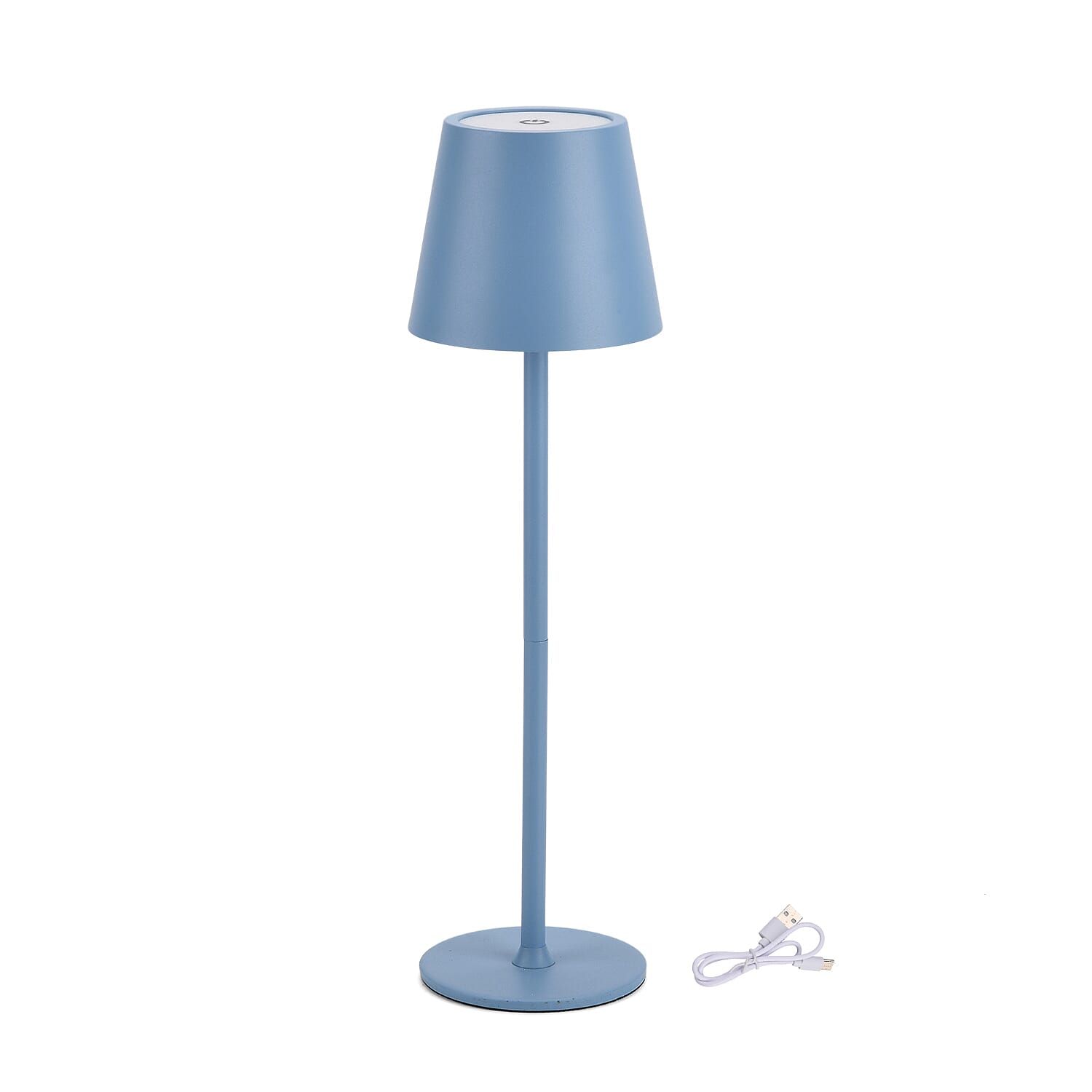MEGA DEAL - LIVMORE Rechargable Table Lamp With Warm, Natural & Cool Lights (1200mAh Battery) - Blue