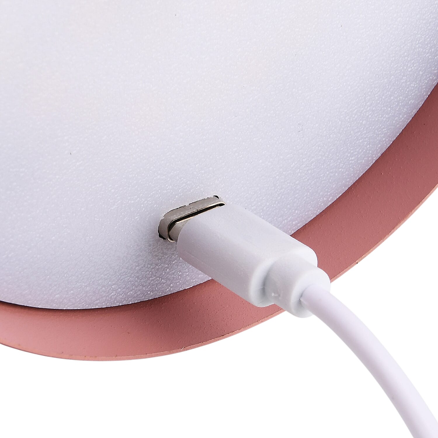 MEGA DEAL - LIVMORE Rechargable Table Lamp With Warm, Natural & Cool Lights (1200mAh Battery) - Pink