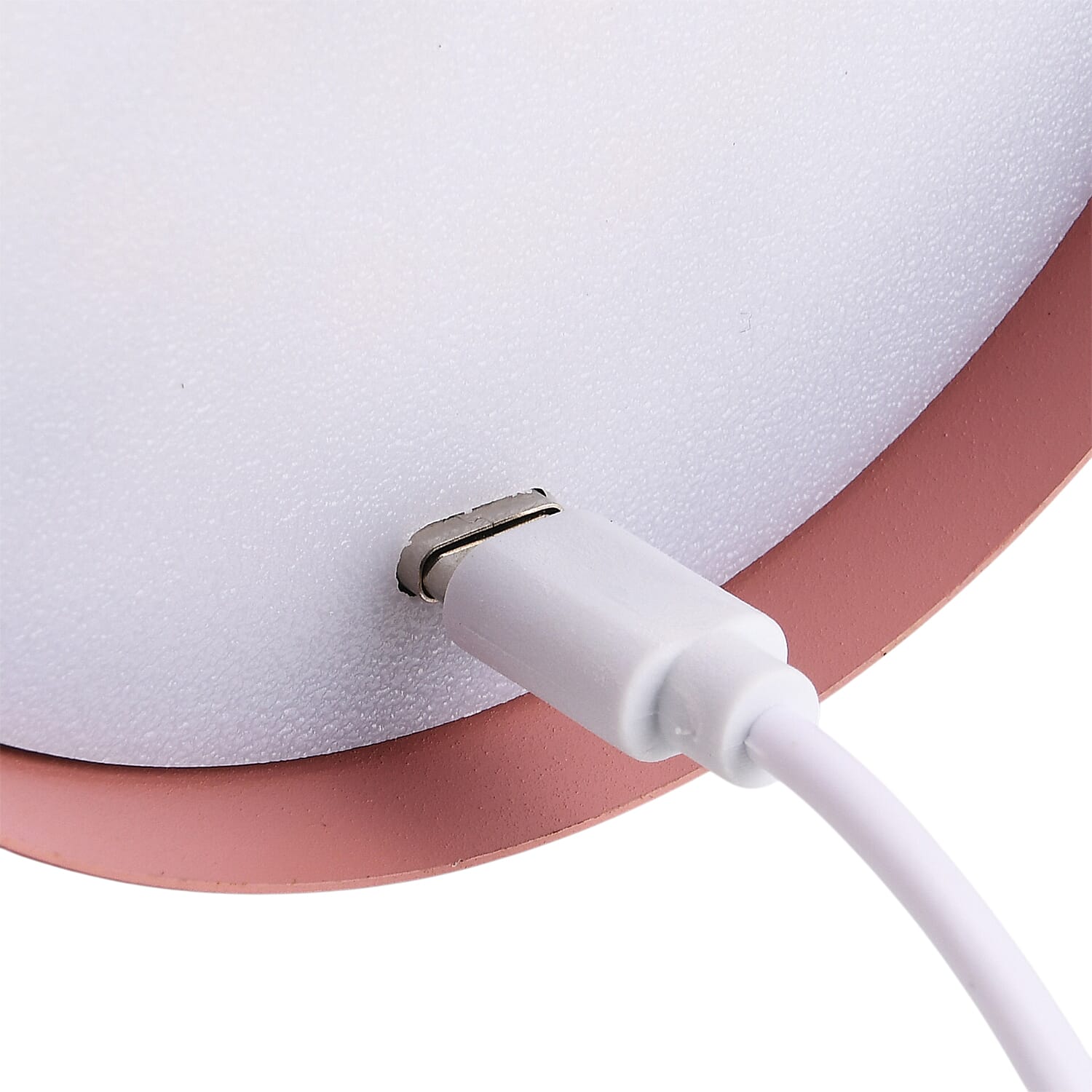 MEGA DEAL - LIVMORE Rechargable Table Lamp With Warm, Natural & Cool Lights (1200mAh Battery) - Pink