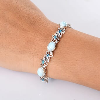 https://tjcuk.sirv.com/Products/81/9/8195357/D-joy-Larimar-White-Zircon-Neon-Apatite-Cluster-Bracelet-Size-7-in-Rho_8195357_2.jpg?w=342&h=342