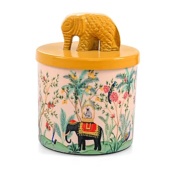 https://tjcuk.sirv.com/Products/81/9/8195397/Scented-Paraffin-Wax-Candle-in-Jungle-Elephant-Print-Metal-Jar-250-ml_8195397_2.jpg?w=342&h=342