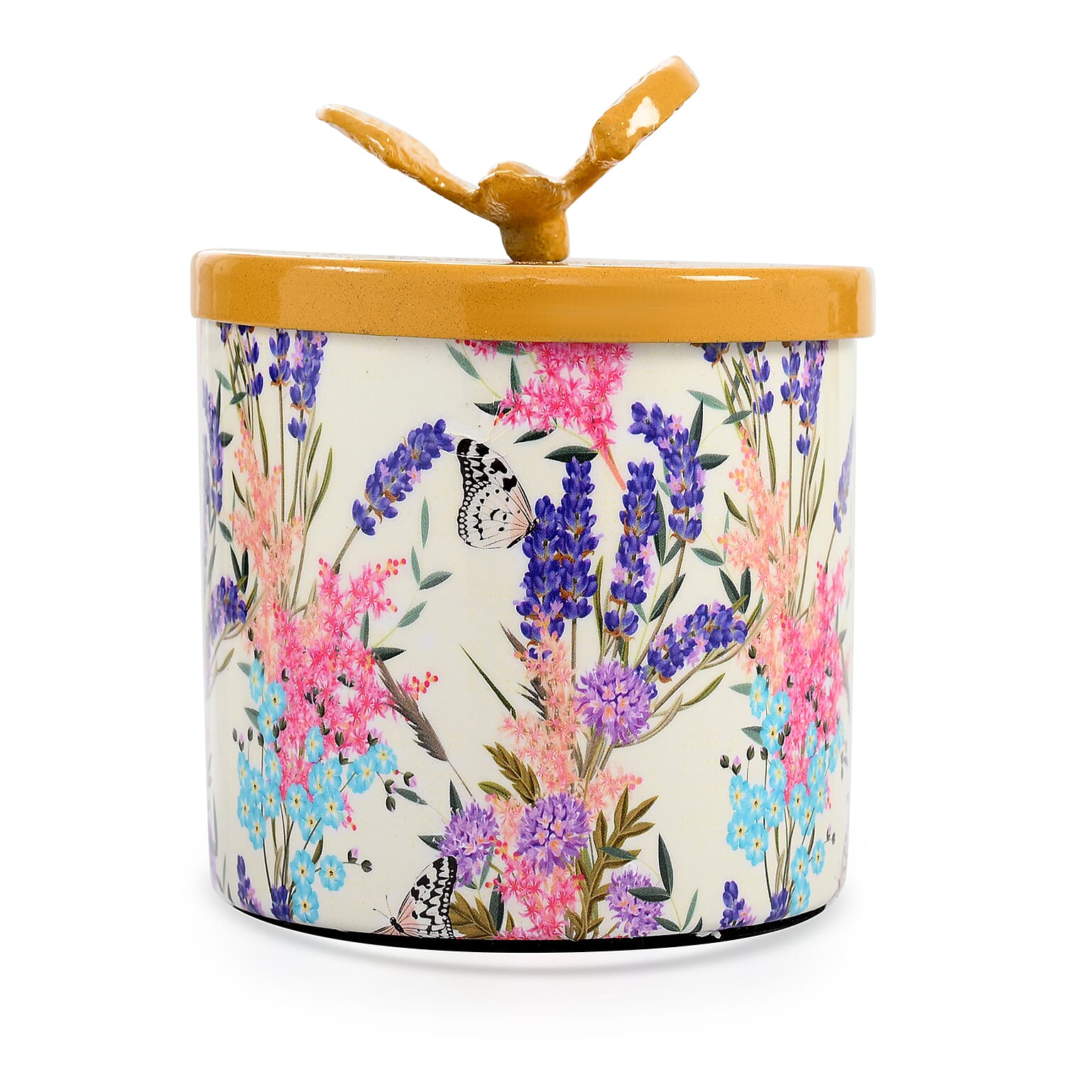 Scented Wax Candle in Eagle Printed Metal Jar (250 ml)