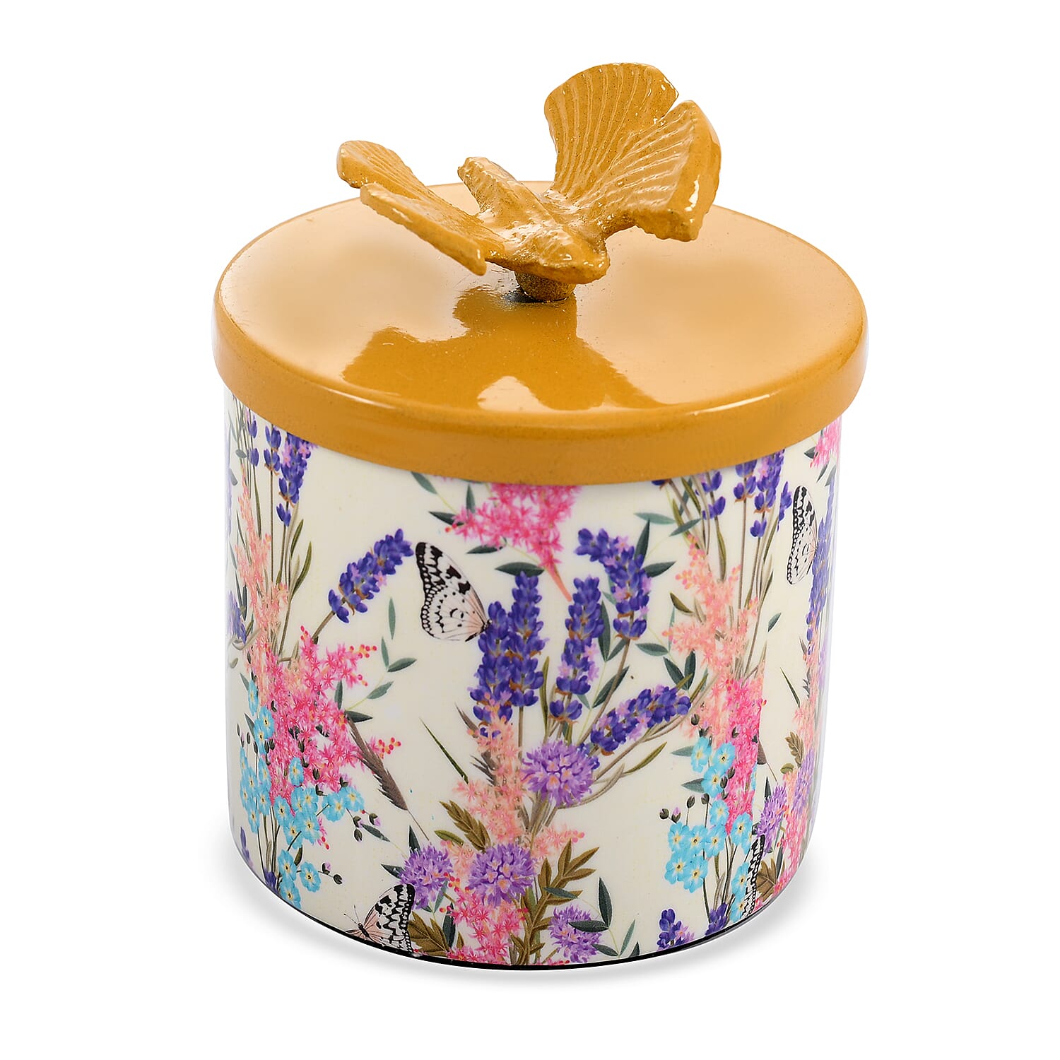 Scented Wax Candle in Eagle Printed Metal Jar (250 ml)