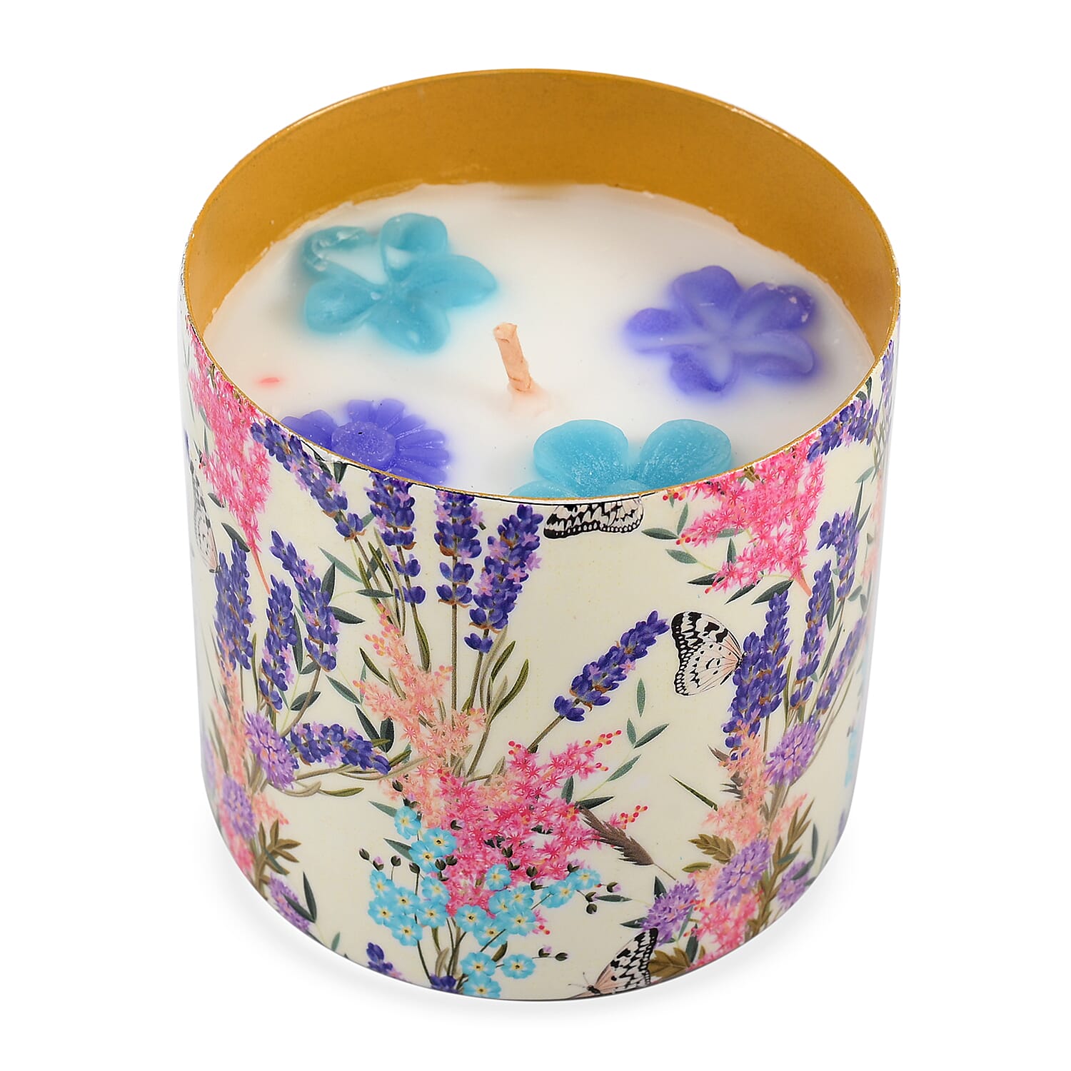Scented Wax Candle in Eagle Printed Metal Jar (250 ml)