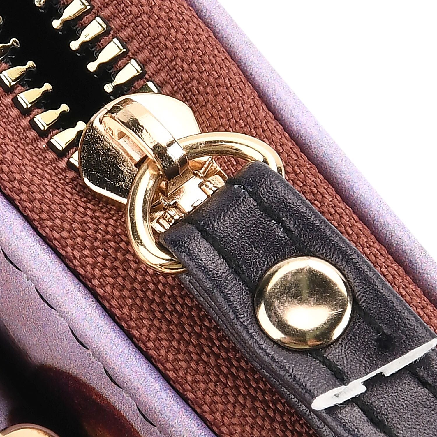 Mona-Lisa Print RFID Wallet - Brown