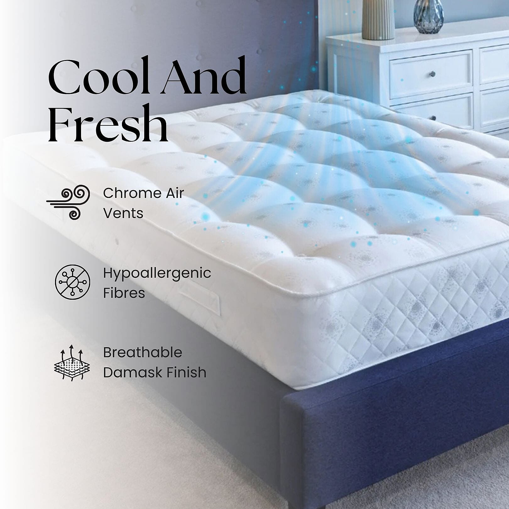 Find Of The Month Starry Night Cezanne Ortho Mattress - Single 90 x 190 cm