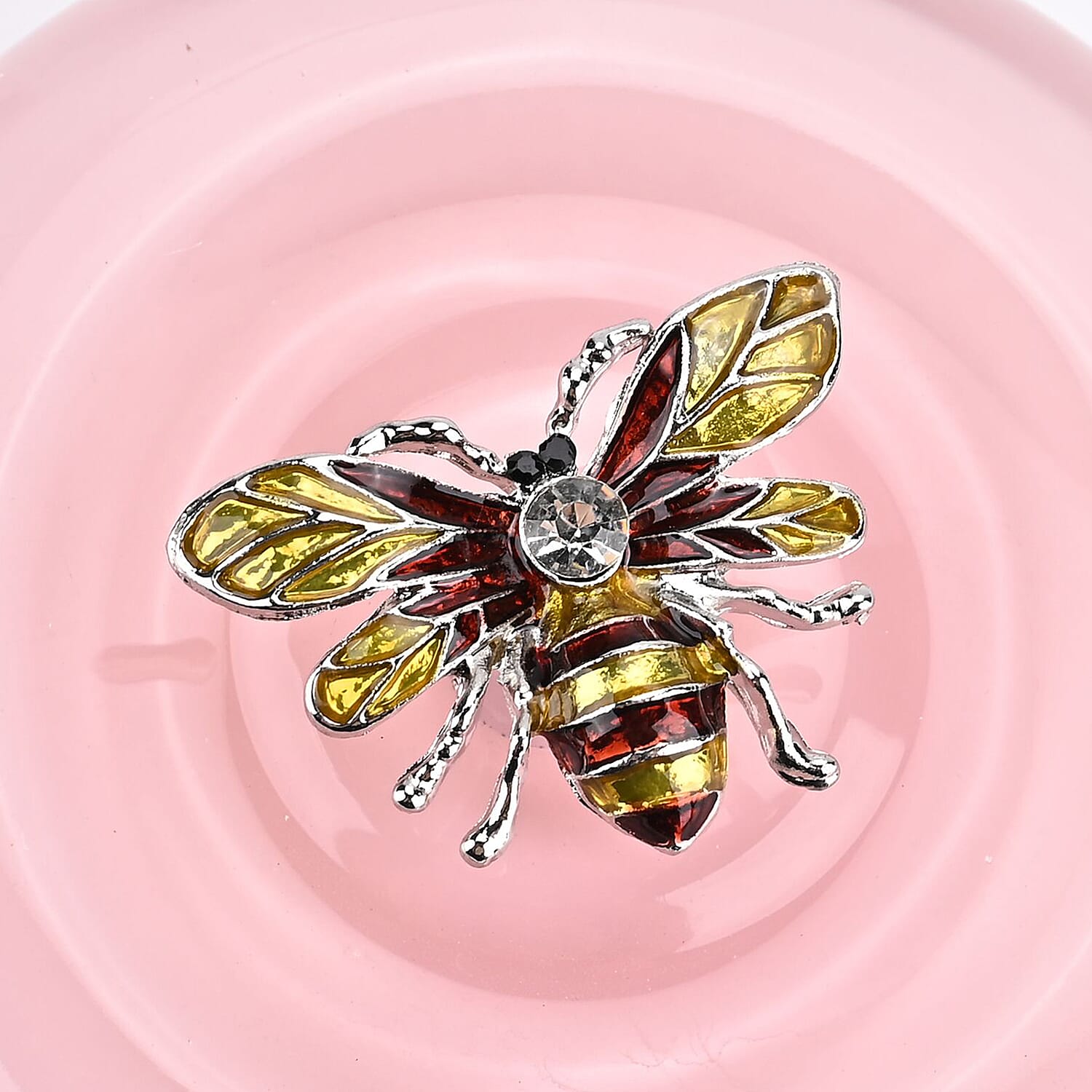 Glass Jar Candle with Bee 120g and 24hr Burn Time (Jasmine and Lavender) - Pink