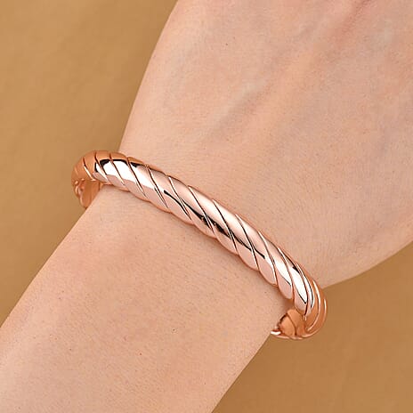 Magnetic Rose Gold Cuff Bangle (Size 7.5)