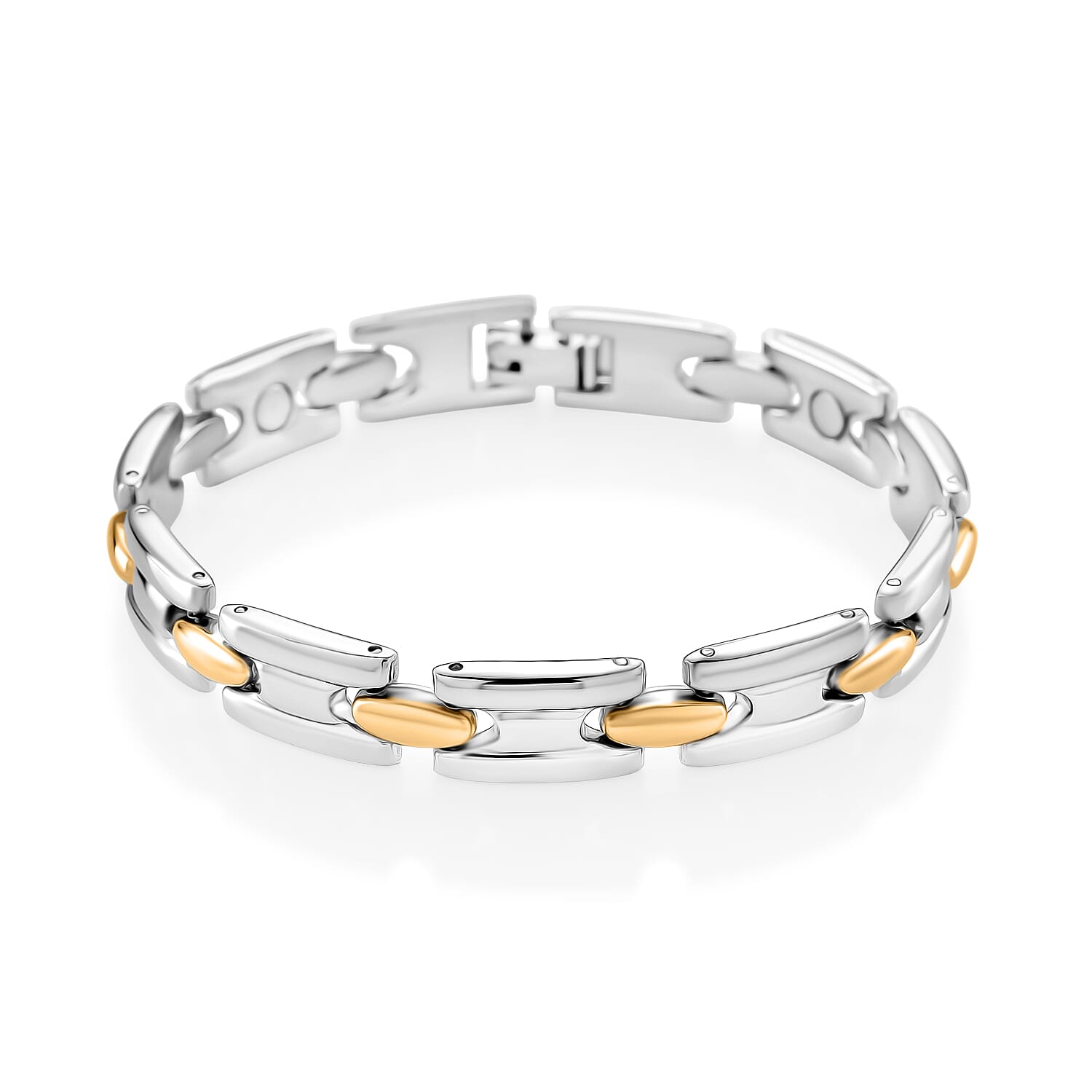 Two Tone Magnetic Bracelet (Size - 7.5)