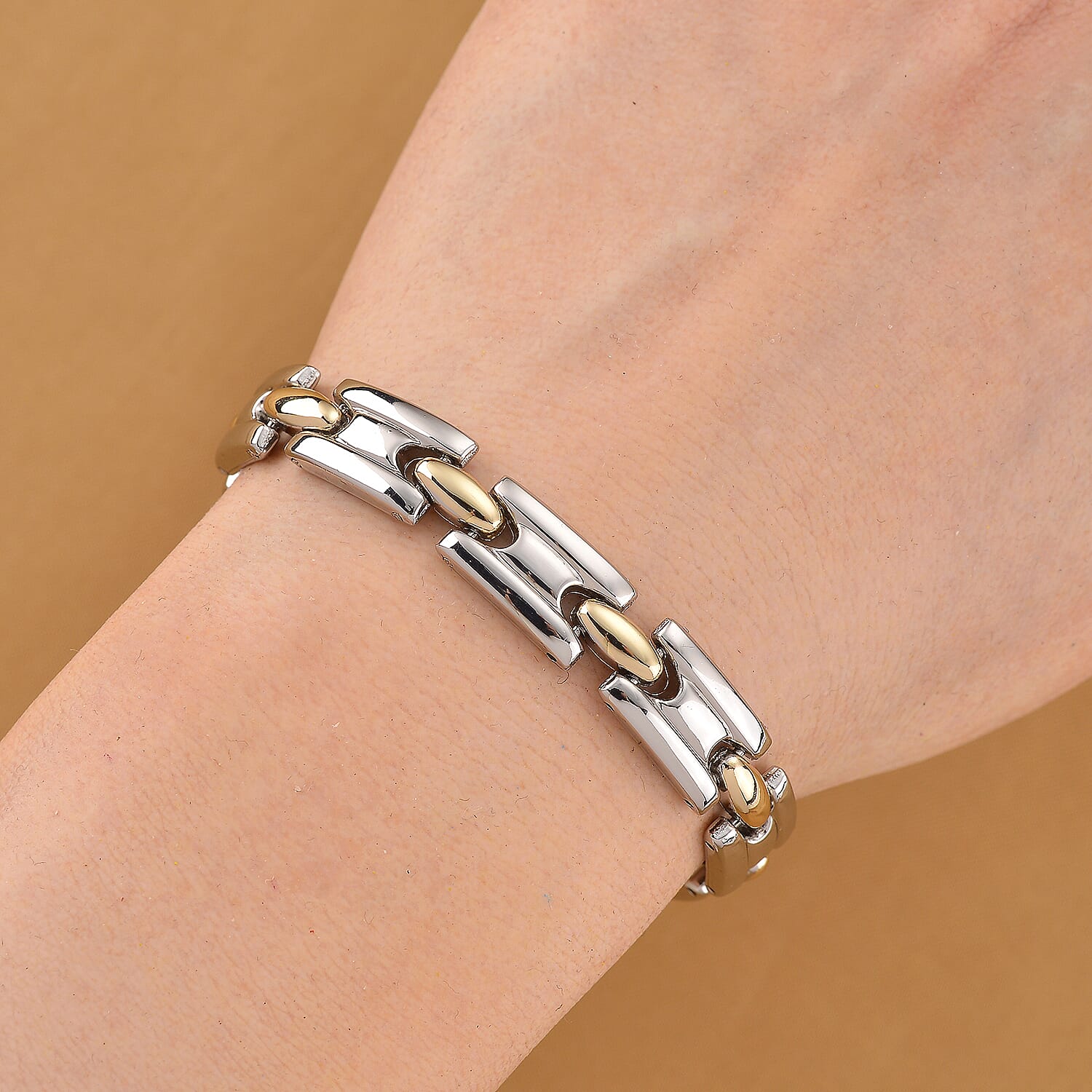 Two Tone Magnetic Bracelet (Size - 7.5)