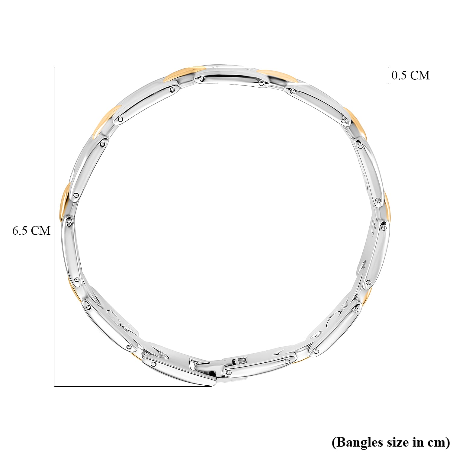 Two Tone Magnetic Bracelet (Size - 7.5)