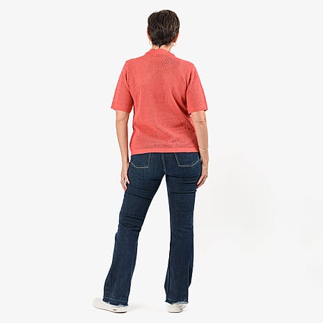 Sugar Crisp Acrylic Top (Size - Medium) - Coral