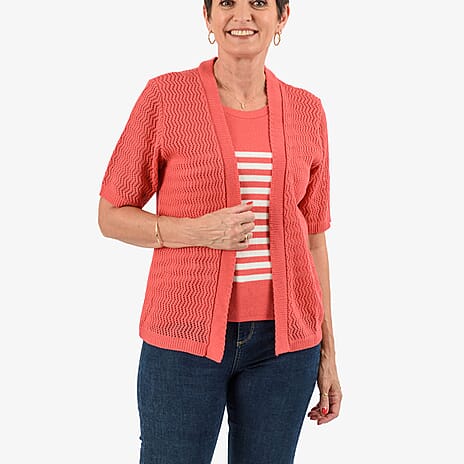 Sugar Crisp Acrylic Top (Size - Medium) - Coral