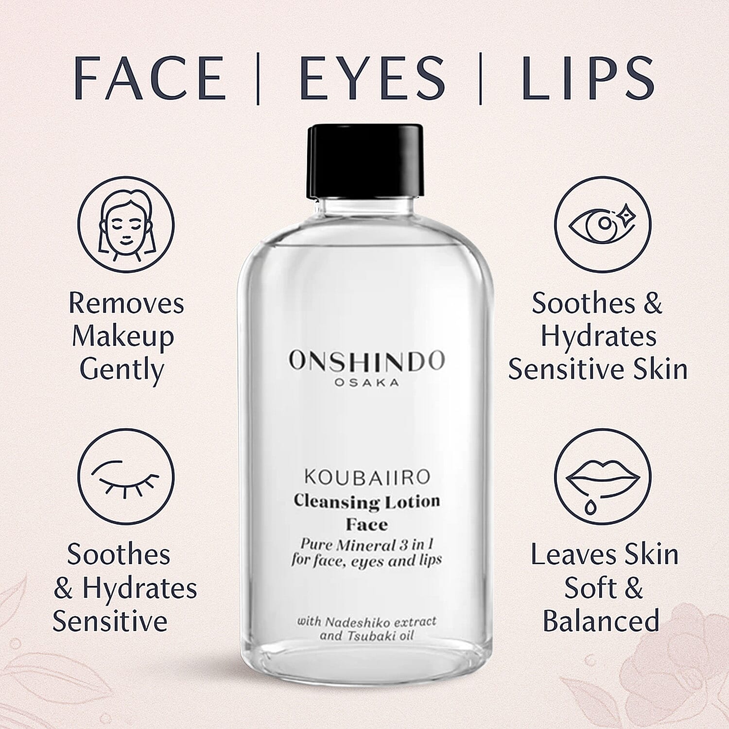 New Launch - Onshindo Osaka Pure Mineral 3 in1 Cleansing Lotion - 250ml